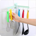 1PC 4 Colors Kitchen Door Wall Cabinet Hooks Self-Adhesive Bathroom Strong Sticky Hanger Hooks Kitchen Organizer Shelf